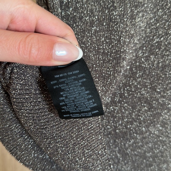 NWT Moth by Anthropologie Metallic Tank Top - Picture 6 of 8